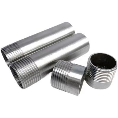 50 mm Lang SS304 NPT Einzel Nippel für 201 304 316 Silberguss Edelstahl
