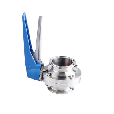 Sanitäre SS304/316L Manuelle Tri-Clamp Schmetterlingsventile mit Auslösergriff Ein Muss