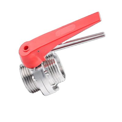 Sanitäre SS304/316L Manuelle Tri-Clamp Schmetterlingsventile mit Auslösergriff Ein Muss