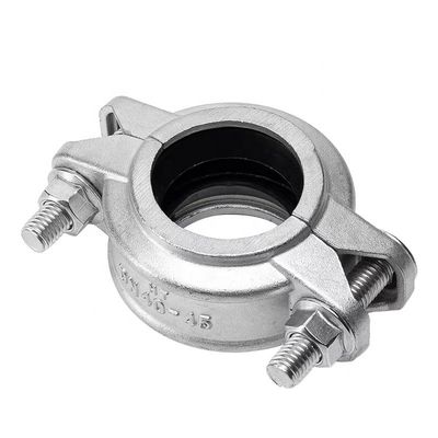 Schmiede Edelstahl 304 316 316L Hochdruck-Groove-Rohr-Gelenkklemme 1"-4" DN25-DN100