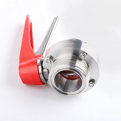 Sanitäre SS304/316L Manuelle Tri-Clamp Schmetterlingsventile mit Auslösergriff Ein Muss