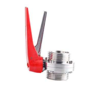 Sanitäre SS304/316L Manuelle Tri-Clamp Schmetterlingsventile mit Auslösergriff Ein Muss