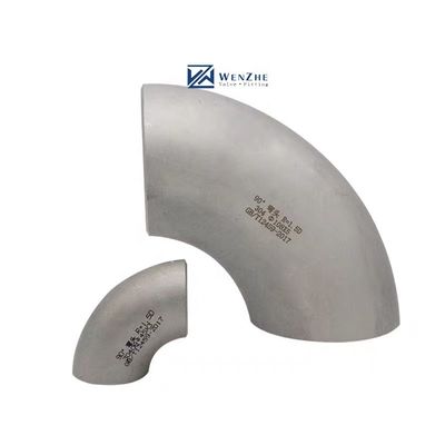 Edelstahl 304 316 316L 90° Butt geschweißte Ellbogenverbindung 1-4" DN25-DN100