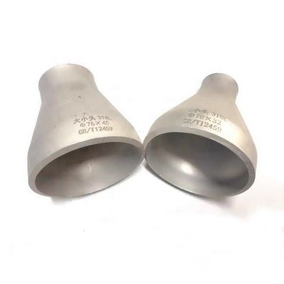 Edelstahl 304 316 316L Konzentrischer Exzentrischer Reduktor DN25-DN100 Silber 1/4'-40