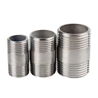 WZ 1/8"-4" Edelstahl 201 301 316 NPT BSP Gießrohrverbindung NIPPLE Steckverbinder