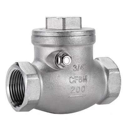 WZ SS 304 316 CF8 CF8M Zylindrisches Schwingungscheckventil ohne Rückkehr 200WOG 1/2"-4" gleich