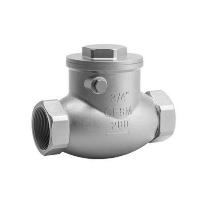 WZ SS 304 316 CF8 CF8M Zylindrisches Schwingungscheckventil ohne Rückkehr 200WOG 1/2"-4" gleich