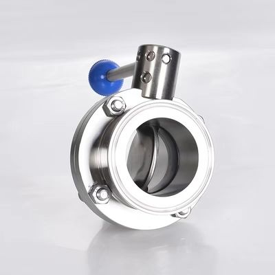 Sanitäre SS304/316L Elektrische Schmetterlingsventil für Normaltemperaturmedien