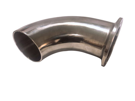 Gießerei Sanitärstahl 304 316L Tri-Clamp Schnellinstallation und Schweiß Ellenbogen 90 Grad Rohrbefestigung