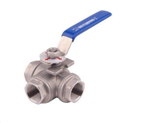 Kundenspezifische Unterstützung OEM Sanitärstahl 304/316L Tri-Clamp 3PC Kugelventil mit Pneumatik-Aktor