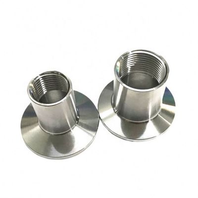 Spiegel poliert 304 316L Edelstahl Sanitär Tri Clamp Weibliche Schnur Rohr Anpassung Adapter