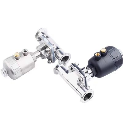 Gießen WZ Lebensmittelqualität aseptische Pneumatisch betätigte Tank Boden 2''Sanitär Tri-Klemm Diaphragmaventil 1/8' '-4