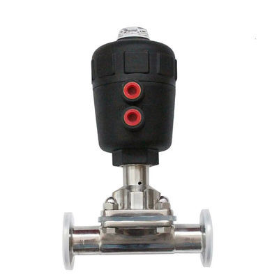 Gießen WZ Lebensmittelqualität aseptische Pneumatisch betätigte Tank Boden 2''Sanitär Tri-Klemm Diaphragmaventil 1/8' '-4