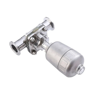 Gießen WZ Lebensmittelqualität aseptische Pneumatisch betätigte Tank Boden 2''Sanitär Tri-Klemm Diaphragmaventil 1/8' '-4