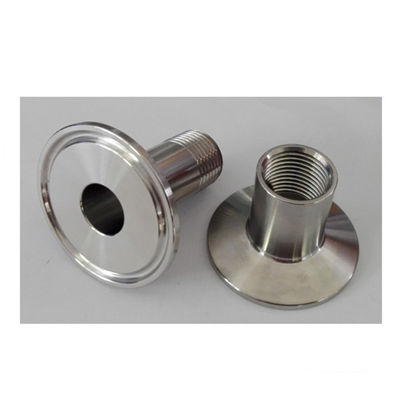 Spiegel poliert 304 316L Edelstahl Sanitär Tri Clamp Weibliche Schnur Rohr Anpassung Adapter