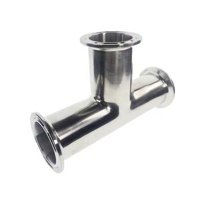 Edelstahl 316 304 Polieren Sanitär Ss304 3-Wege-Drei-Clamped gleich Tee für Lebensmittelmilch