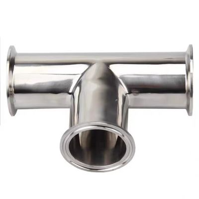 Edelstahl 316 304 Polieren Sanitär Ss304 3-Wege-Drei-Clamped gleich Tee für Lebensmittelmilch