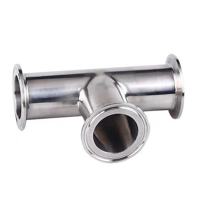 Edelstahl 316 304 Polieren Sanitär Ss304 3-Wege-Drei-Clamped gleich Tee für Lebensmittelmilch
