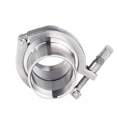 Zylindrische Kopfkode WZ SS 304 316 Tri-Clamp Schnellanschluss Sanitärrohr-Clamp-Set