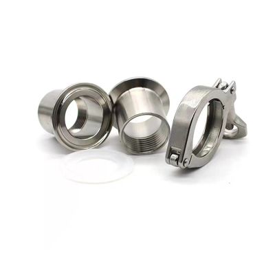 Zylindrische Kopfkode WZ SS 304 316 Tri-Clamp Schnellanschluss Sanitärrohr-Clamp-Set