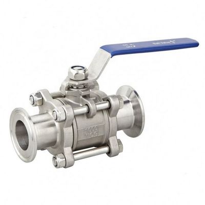 ISO9001-zertifiziertes Sanitär-Edelstahl-Kugelventil 304/316L