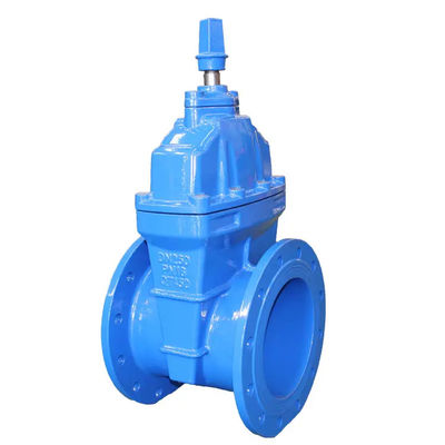 DN150 Wasserflansch-Gatterventil PN16 aus Gusseisenstandard mit Edelstahl 301/304/316