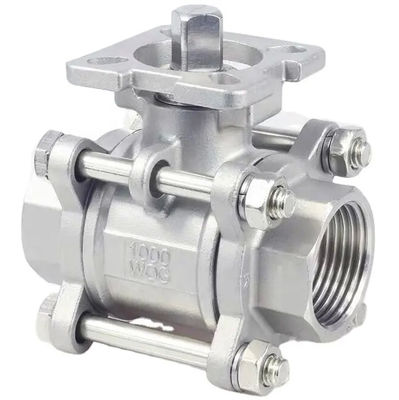 Gießerei 3PCS 1000 Wog Kugelventil aus Edelstahl für die petrochemische Industrie