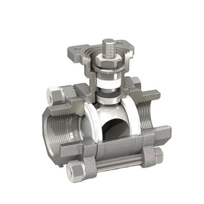 Gießerei 3PCS 1000 Wog Kugelventil aus Edelstahl für die petrochemische Industrie
