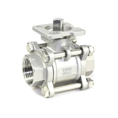 Gießerei 3PCS 1000 Wog Kugelventil aus Edelstahl für die petrochemische Industrie