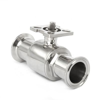 Ss 304 316 Edelstahlventil Hochplattform Tri-Clamp Ballventil für Rohrleitungen