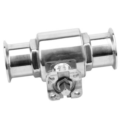 Ss 304 316 Edelstahlventil Hochplattform Tri-Clamp Ballventil für Rohrleitungen