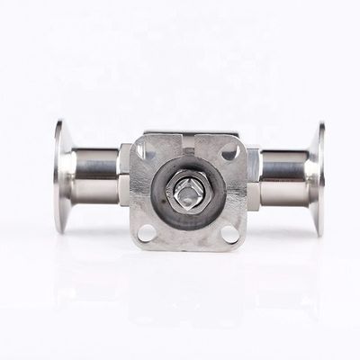 Ss 304 316 Edelstahlventil Hochplattform Tri-Clamp Ballventil für Rohrleitungen