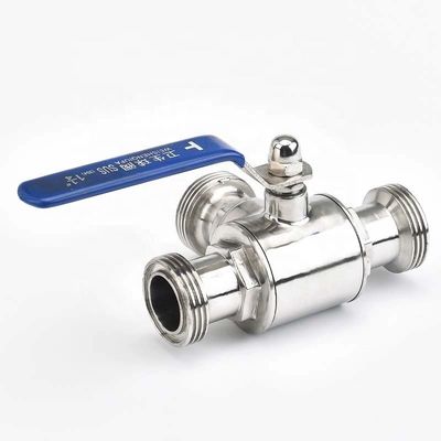Männliche Schieferventile für Rohrleitungen in Silber-Edelstahl 304/316