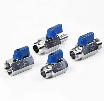 Edelstahl 301/304/316 Mini-Kugelventilventil für optimale Leistung