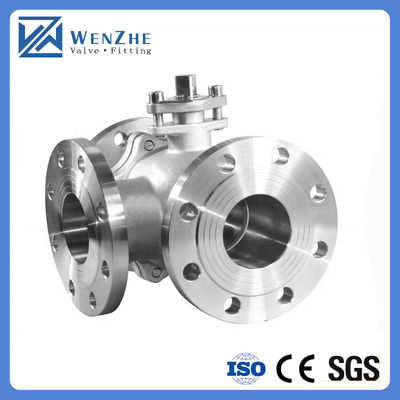 Standard-Edelstahl Ss 304 316 Flansche Kugelventil