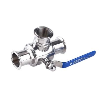 Schmiede Sanitär SS304/SS316L L/T Typ Tri-Clamp Edelstahl 3-Wege Kugelventil 3A DIN