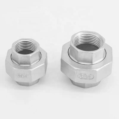 Weibliche Verbindung aus Edelstahl 304 Gussrohrverbindung Union 3/4" NPT x 3/4" NPT Adapter