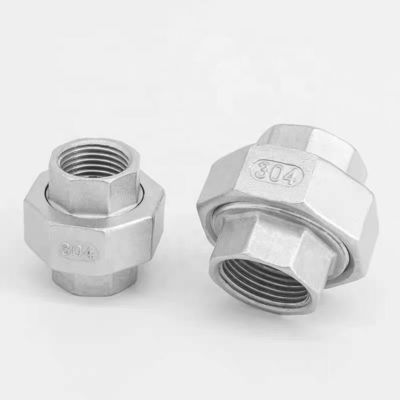Weibliche Verbindung aus Edelstahl 304 Gussrohrverbindung Union 3/4" NPT x 3/4" NPT Adapter