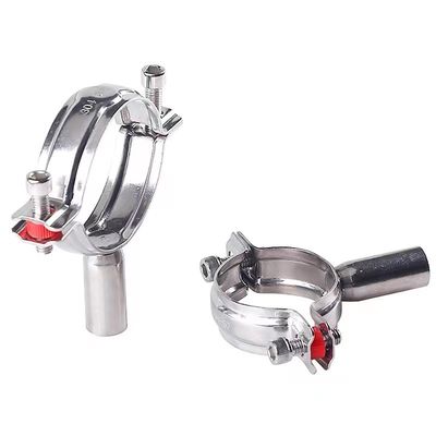 WZ Sanitär SS 304 316 Ein-Pin-Klammer Tri-Klammer-Fittings Rohrhänger Rohrhalter 1/8"--4