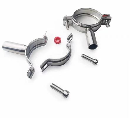 WZ Sanitär SS 304 316 Ein-Pin-Klammer Tri-Klammer-Fittings Rohrhänger Rohrhalter 1/8"--4