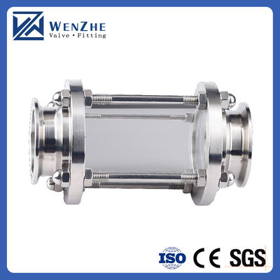 Lebensmittelqualität Edelstahl 304 316L Sanitär Tri-Clamp Sichtglas Rohr Anpassung Tubular Sichtglas
