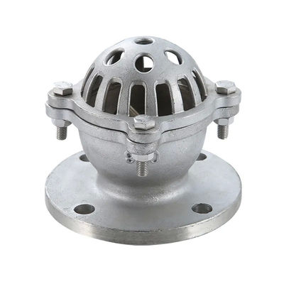 Silberner Edelstahl 304 316 Flankenfußventil mit verschraubtem Ende und Schmetterlingsdesign