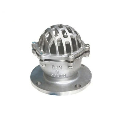 Silberner Edelstahl 304 316 Flankenfußventil mit verschraubtem Ende und Schmetterlingsdesign