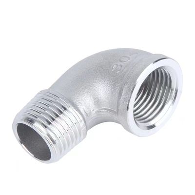 Edelstahl 301/304/316 90 Grad Straße Ellenbogen 1/2 "NPT weiblich x 1/2" NPT männlich