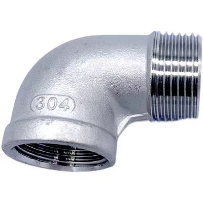 Edelstahl 301/304/316 90 Grad Straße Ellenbogen 1/2 "NPT weiblich x 1/2" NPT männlich