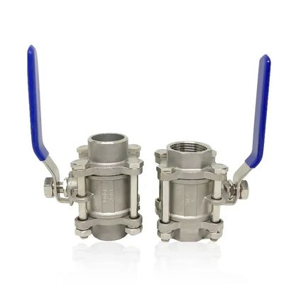 Edelstahl 304/316 3 Stück Schraubnadel-Kugelventil NPT BSPT G für Schwerlast