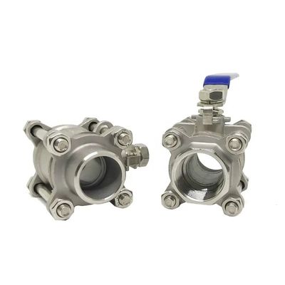 Edelstahl 304/316 3 Stück Schraubnadel-Kugelventil NPT BSPT G für Schwerlast