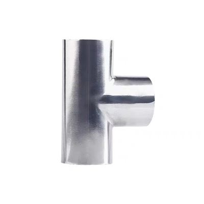 SS304 CF8 aus Edelstahl Schweißpolieren Sanitärrohr 3 Wege ISO DIN