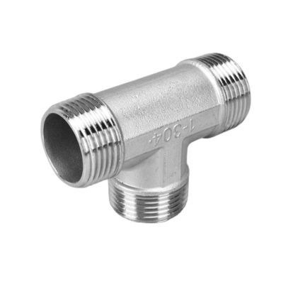 3 Wege aus Edelstahl 1/2 "NPT männliche Gießrohrschlauch-Fitting