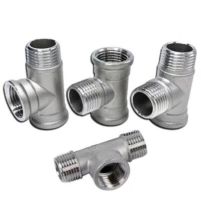 3 Wege aus Edelstahl 1/2 "NPT männliche Gießrohrschlauch-Fitting